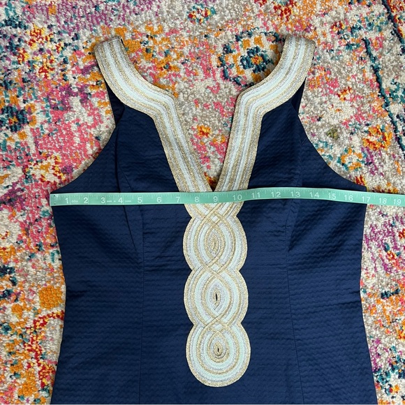 Lilly Pulitzer Valli Shift True Navy Dress‎ Size 6 - Picture 13 of 14